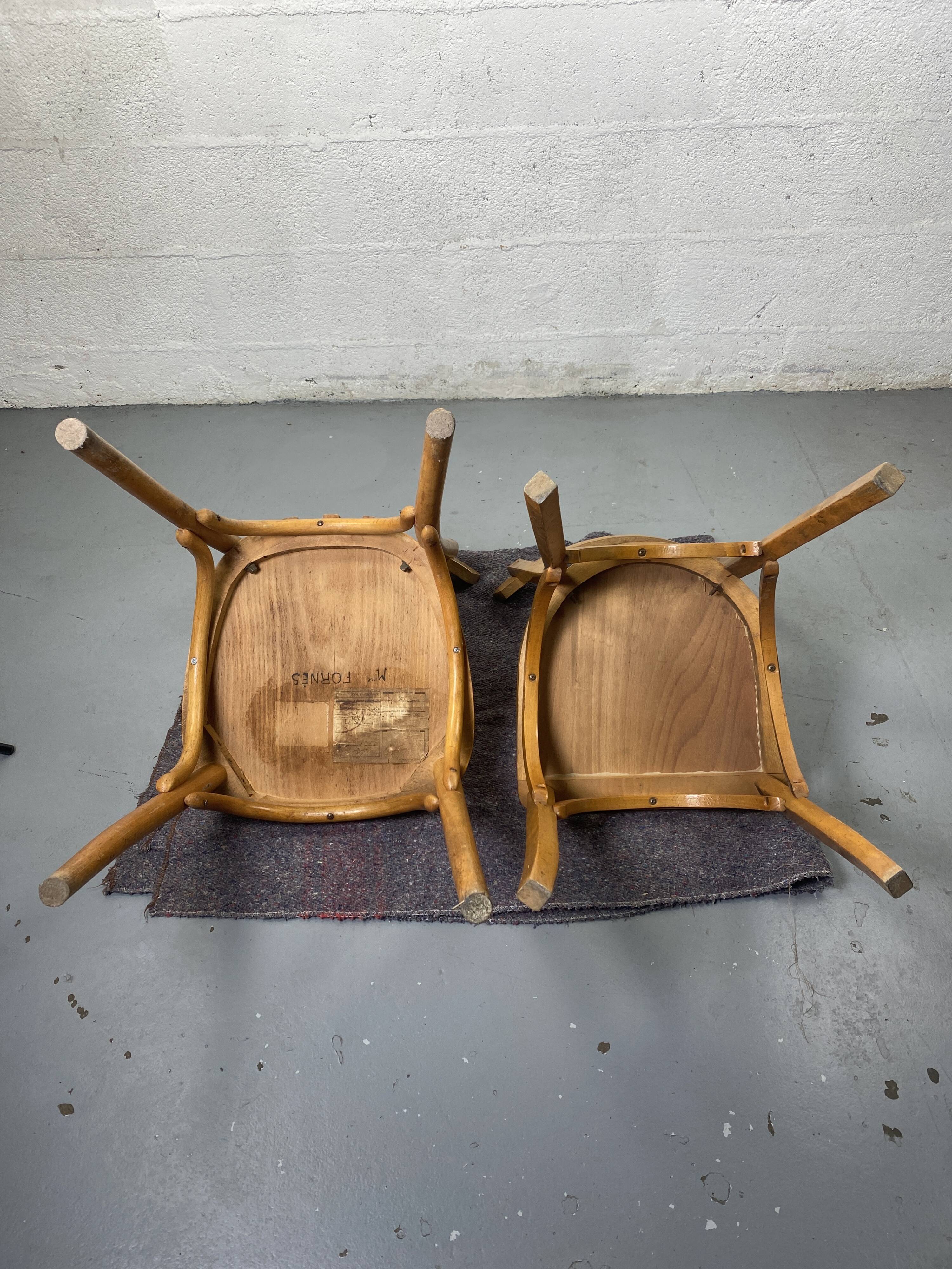 Mismatched bistro chair x2