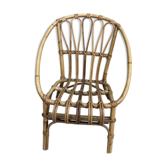 Fauteuil rotin enfant