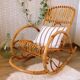 Rocking chair en rotin