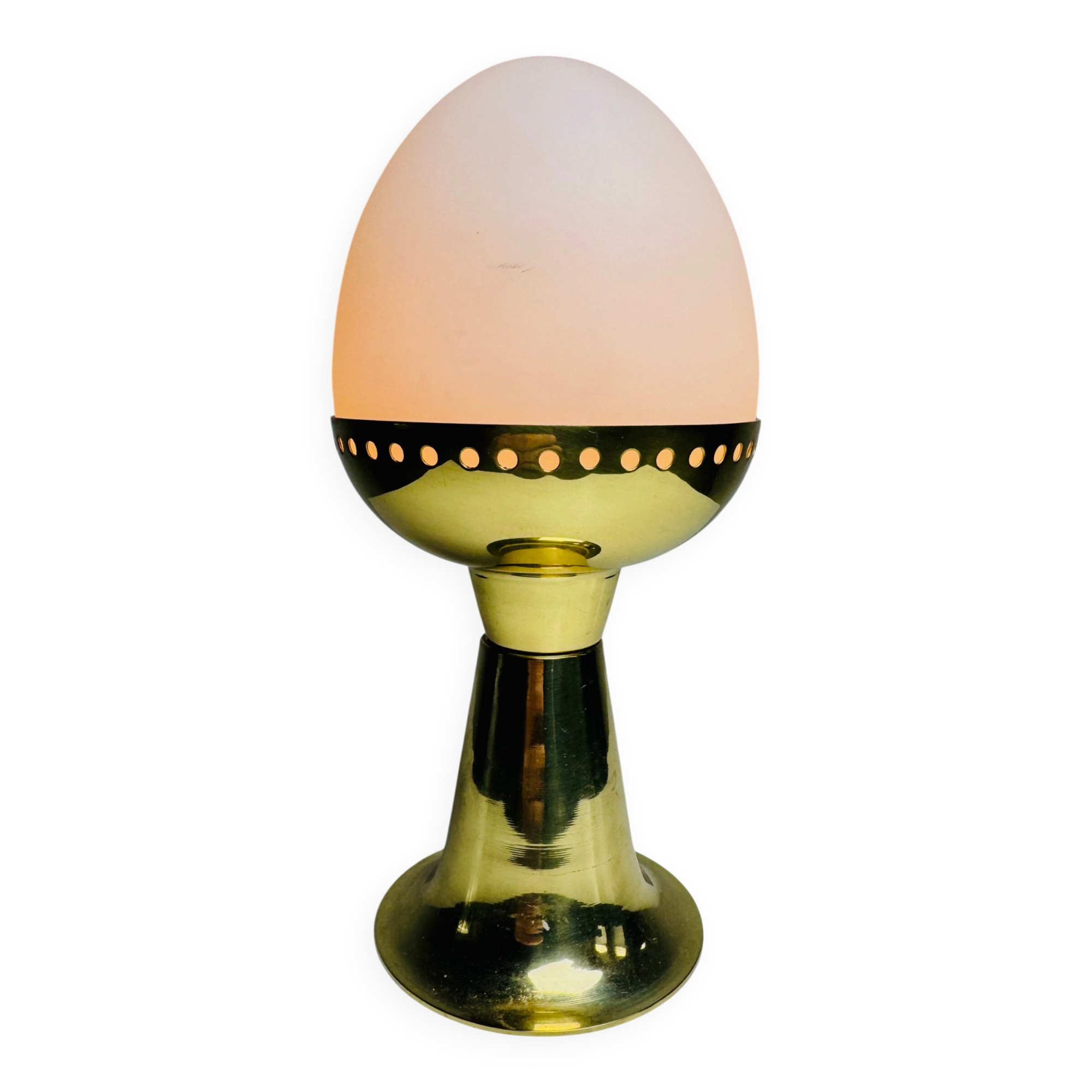 Model B-225/M Brass & Milk Glass Table Lamp By Hans-Agne Jakobsson For Markaryd Ab, Sweden 1960S