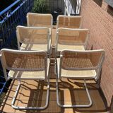 Set of 6 B32 chairs Marcel Breuer Italy design 1970