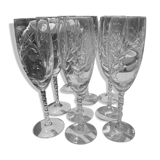 Crystal champagne flutes