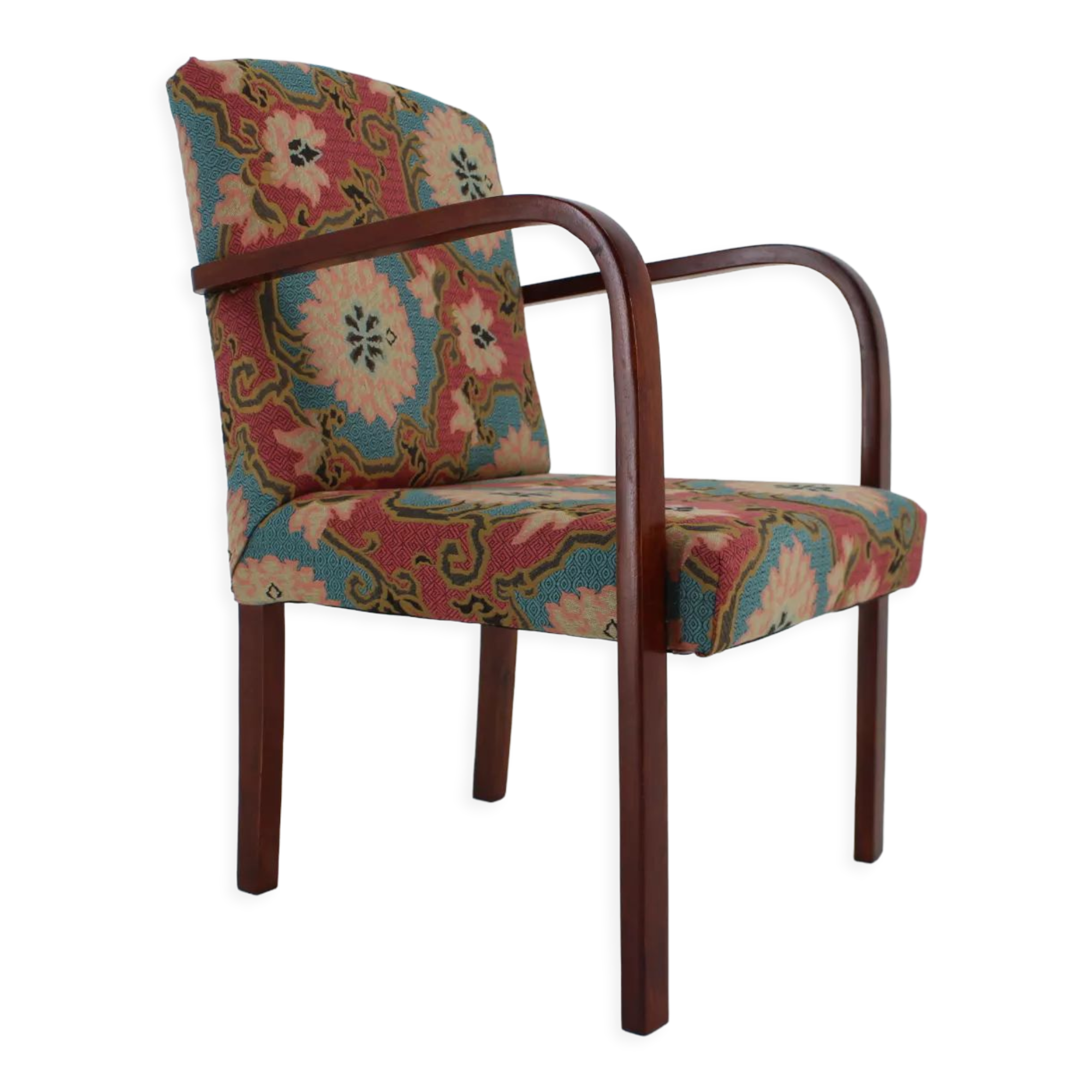 1930s Bentwood Beech Armchair ,Czechoslovakia