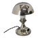 1930s Art Deco Nickel-Plated Petite Table Lamp with Adjustable Dome Shade
