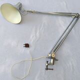 LARGE lamp type "architect" brushed metal and chrome