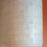 Vintage 1950 glass cylinder pendant light