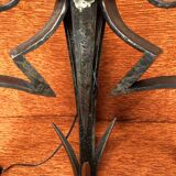 Art deco wrought iron floor lamp