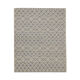 Blue cream wool afghan kilim modern scandinavian style flat-woven rug- 218x288cm