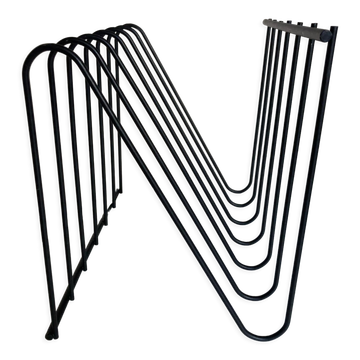 Z design magazine rack 1970 black