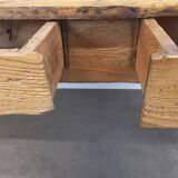 Rustic farmhouse table with drawers