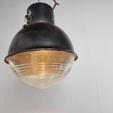 Industrial lamp with glass, 1930s