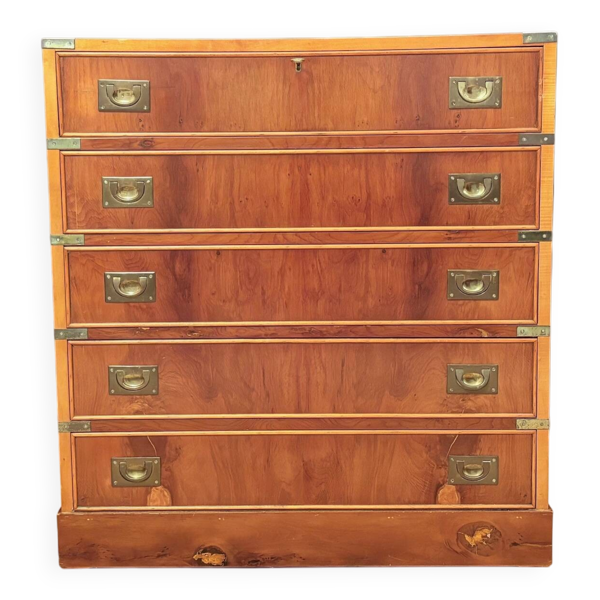 Campaign military chest of drawers and writing desk, Great Britain