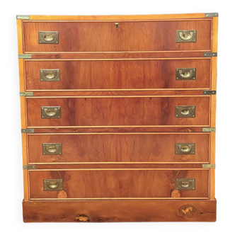 Campaign military chest of drawers and writing desk, Great Britain