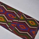 extra Long Vintage Oushak Kilim Rug sku 3759