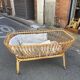 Berceau en rotin vintage
