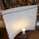 Large textile wall lamp from the 1970s.