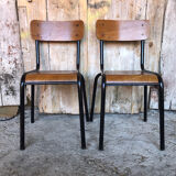 Pair of Mullca 511 chairs