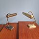 Pair of brass desk/piano lamps, 1950s-60s