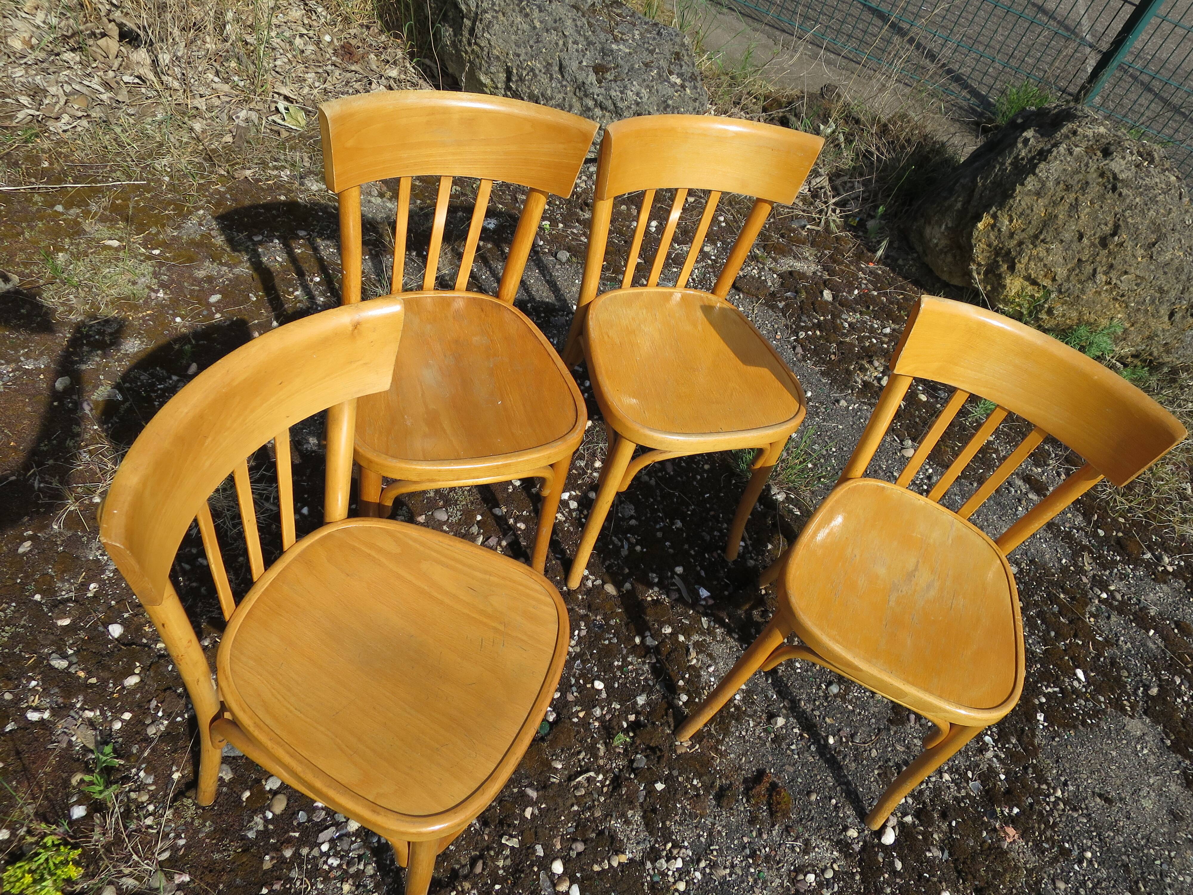 8 Baumann bistro chairs