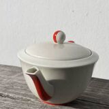 White Limoges porcelain teapot