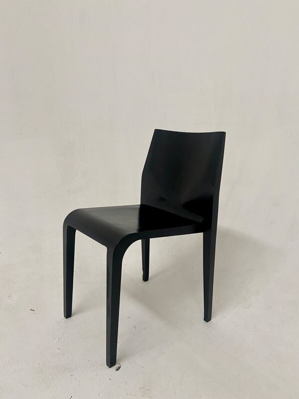 Lot de 6 chaises bois noir Alias La Legerra