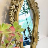 VINTAGE GOLD MIRROR ROCAILLE STYLE – 24x32cm