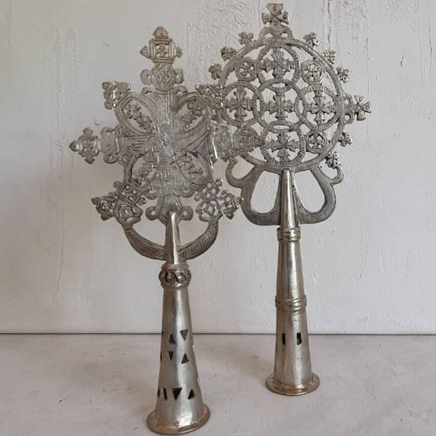 Ethiopian Coptic processional cross