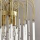 Lustre cascade italien ,perles de verre et pampilles