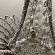 Suspension vintage en perles de cristal italiennes des années 1960
