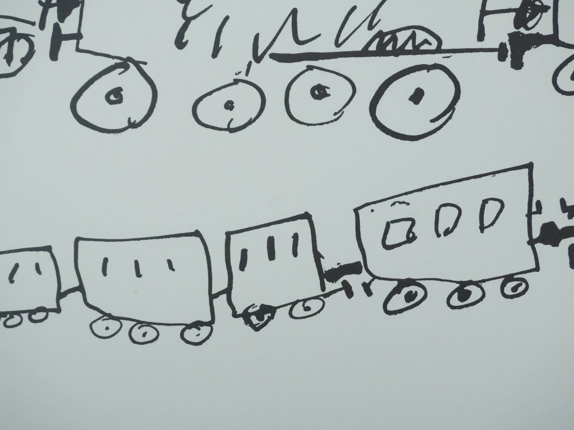 Pablo picasso: the train journey, signed quadrichromy