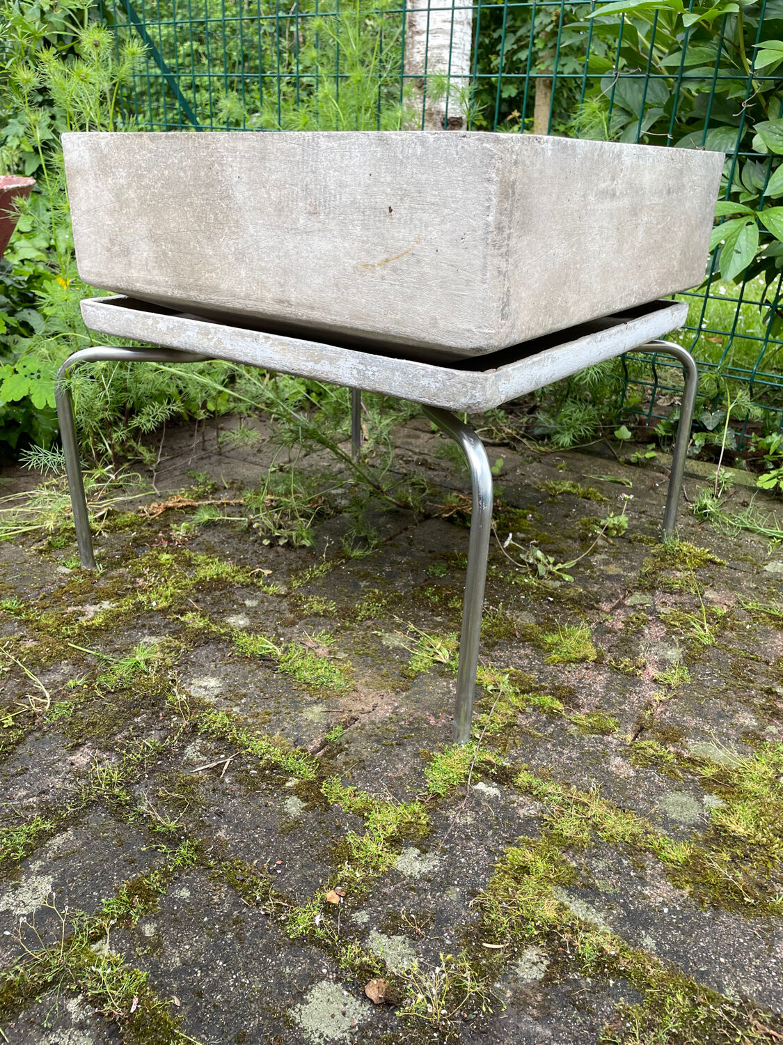 Set of 3 planters in fiber cement Willy Guhl