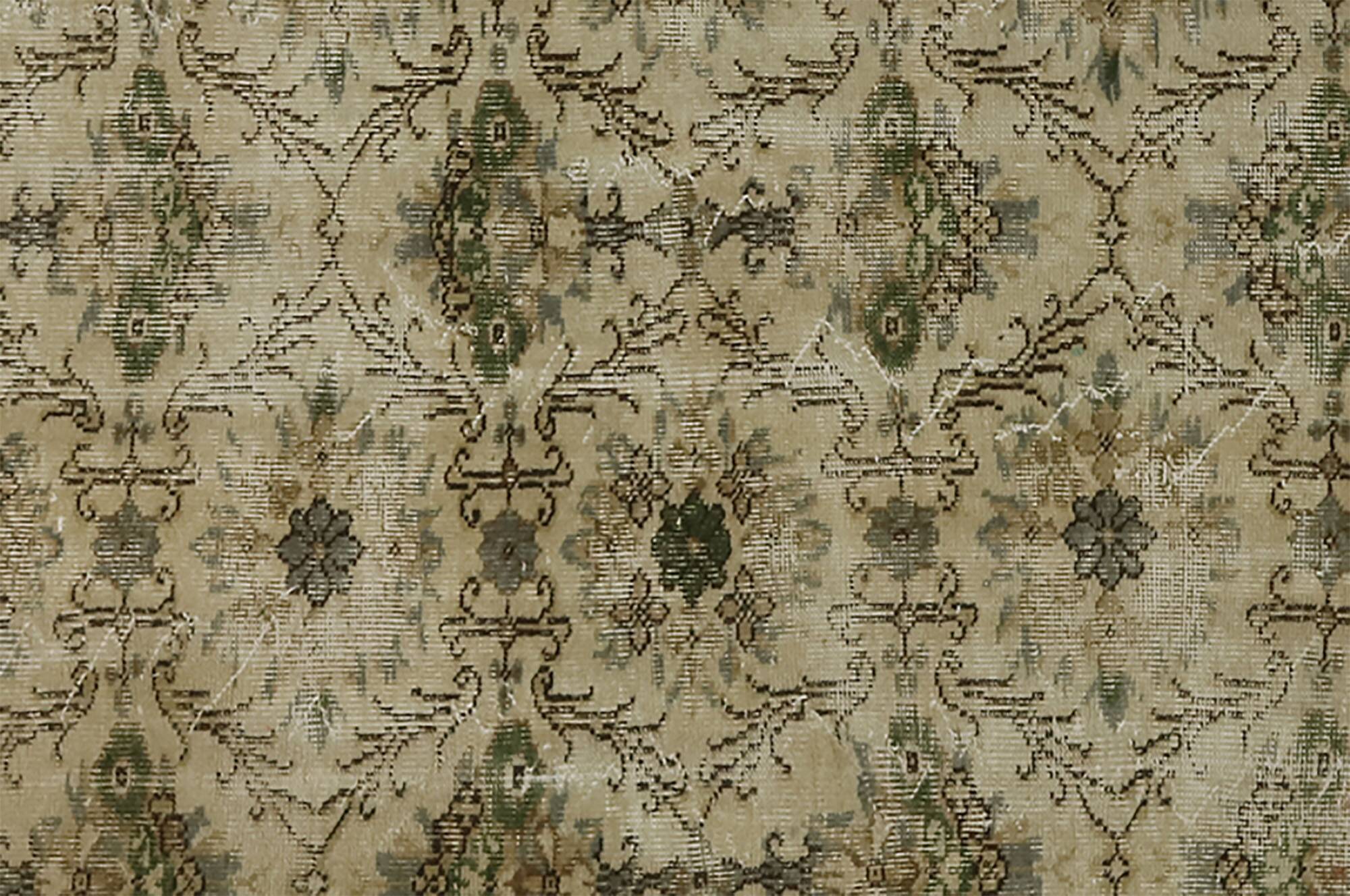 Turkish Anatolian Handmade Vintage Area Rug 255 cm x 162 cm