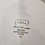4 assiettes plates Fabiola Digoin Sarreguemines