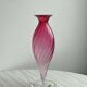 Crystal vase, Pink vase from Cristallerie du Val Saint Lambert.
