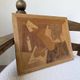 Wood marquetry panel Picasso