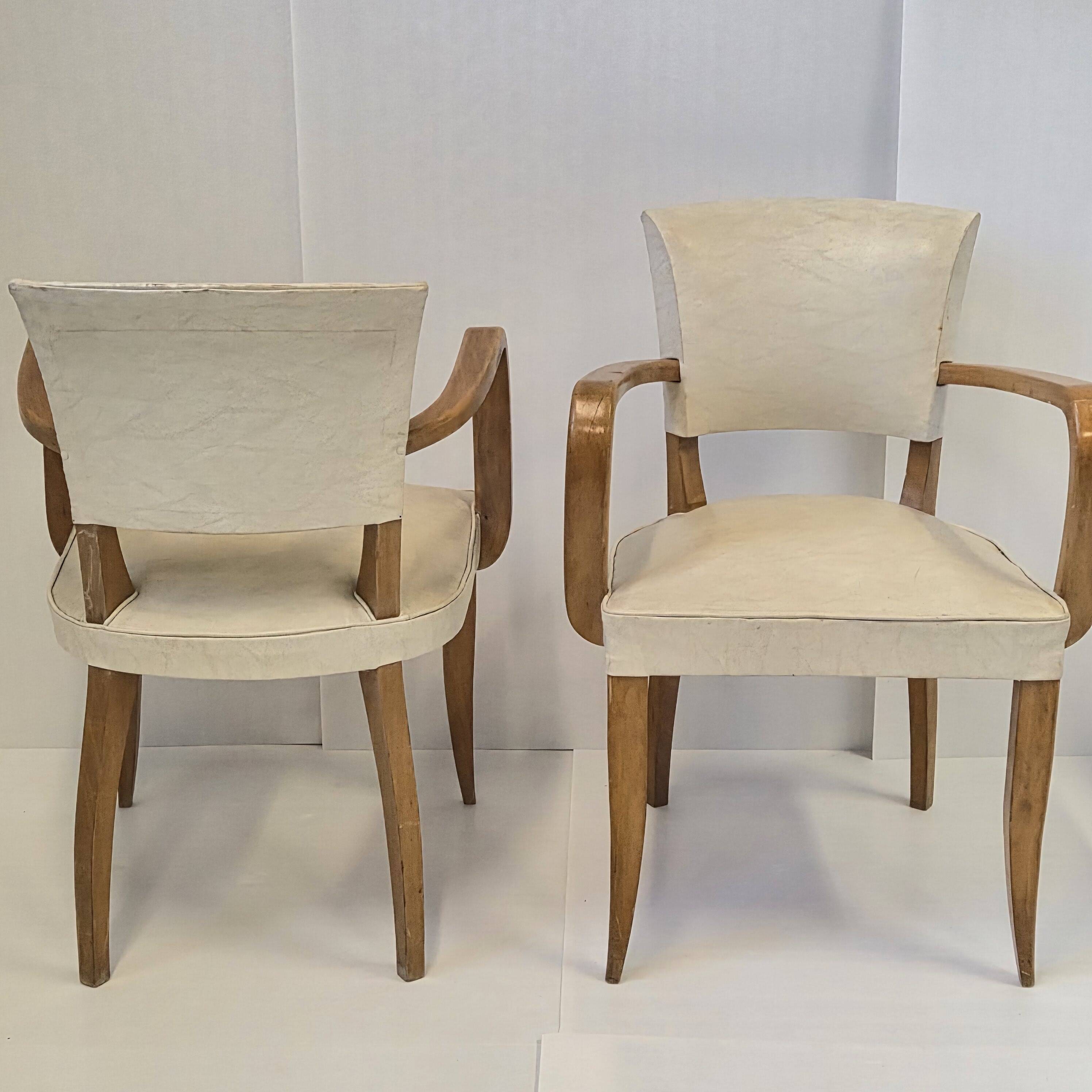 Pair of vintage 1950s bridge chairs