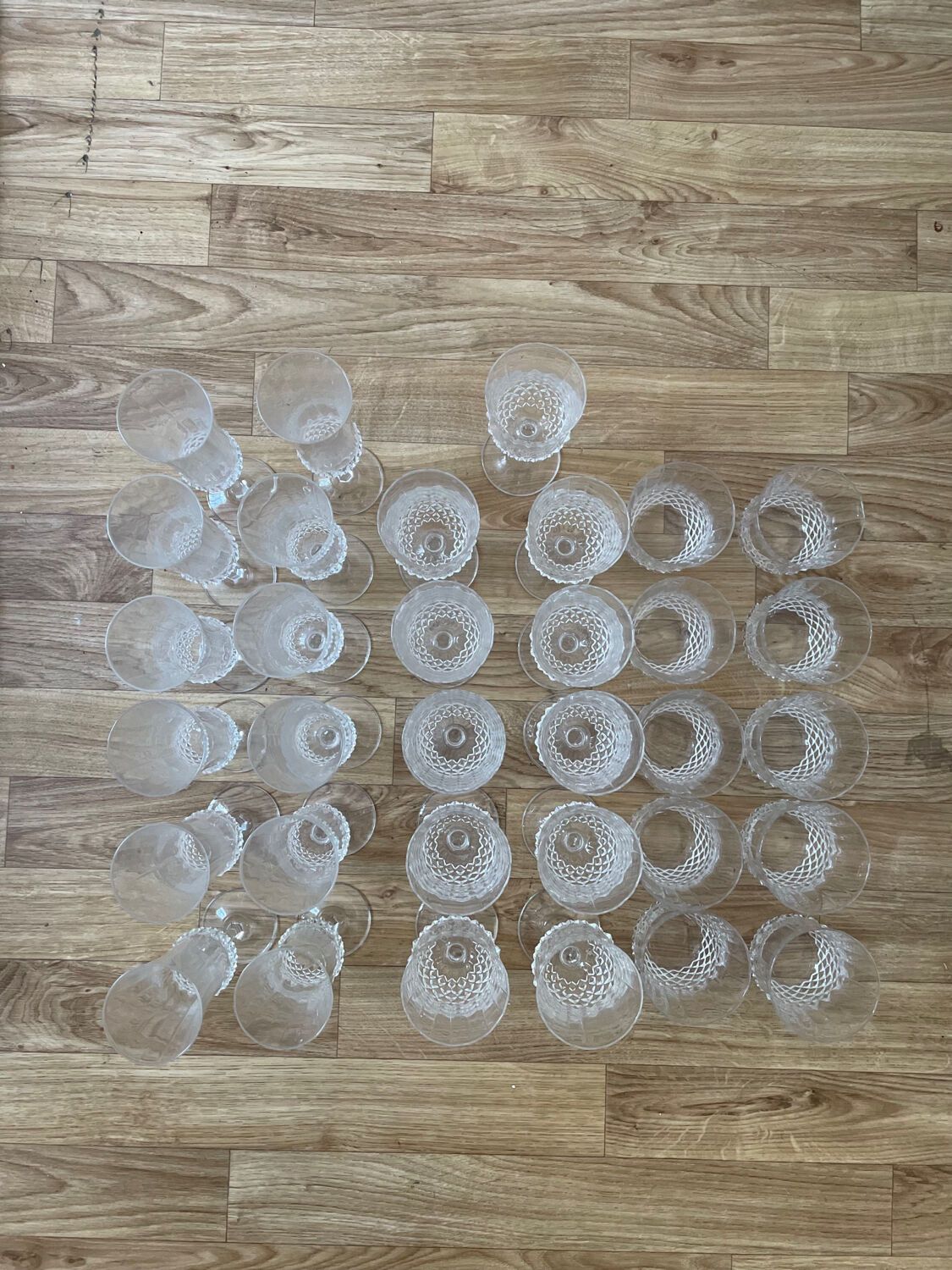 Crystal glass from France 50s/70s