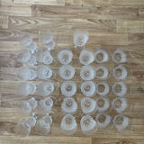 Crystal glass from France 50s/70s