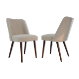 1960s pair of side chairs in bouclé