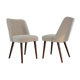 1960s pair of side chairs in bouclé