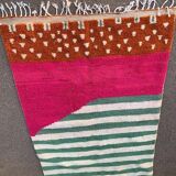 Handcrafted Berber rug, traditionally made, size 250 x 250 cm