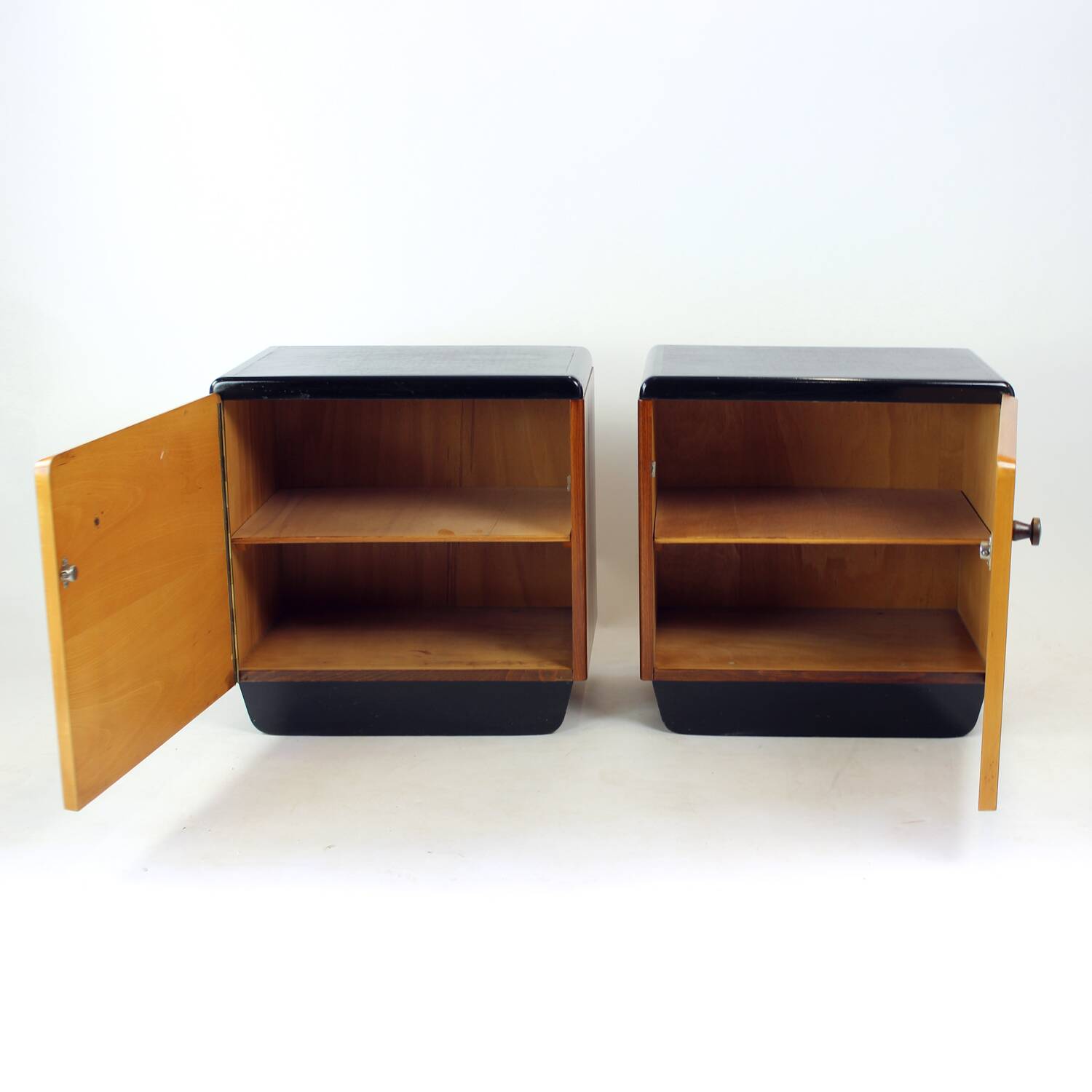 Pair Of Czechoslovak Modernist Bedside Tables, Circa 1935