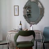 Wood and wrought iron console