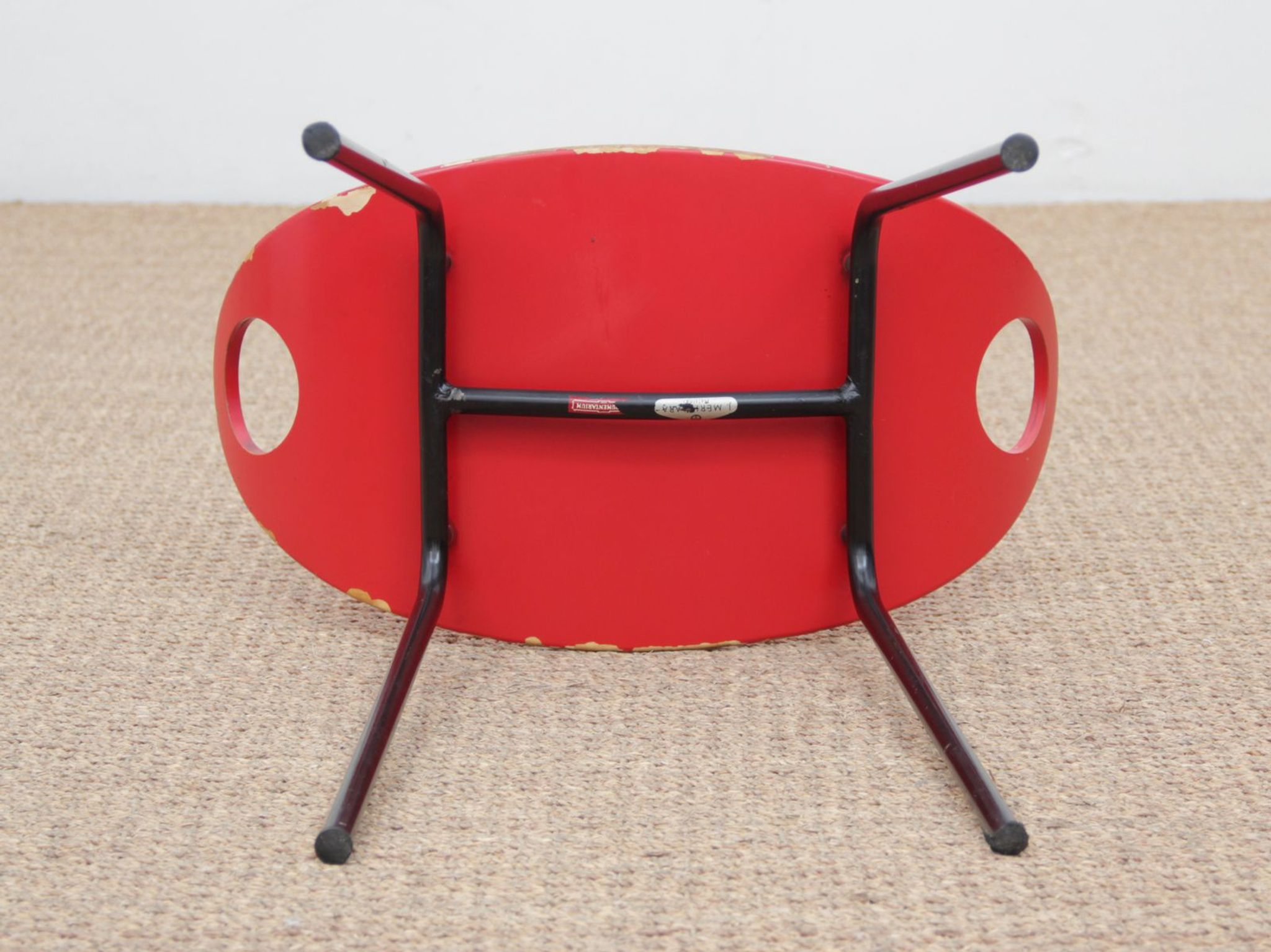 Scandinavian stool by Olof Kettunen to J. Merivaara Oy 1950 s