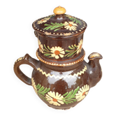 Cafetière alsacienne terre cuite vernissé alsacienne