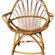 Set of 8 rattan armchairs from the 1960s, France.