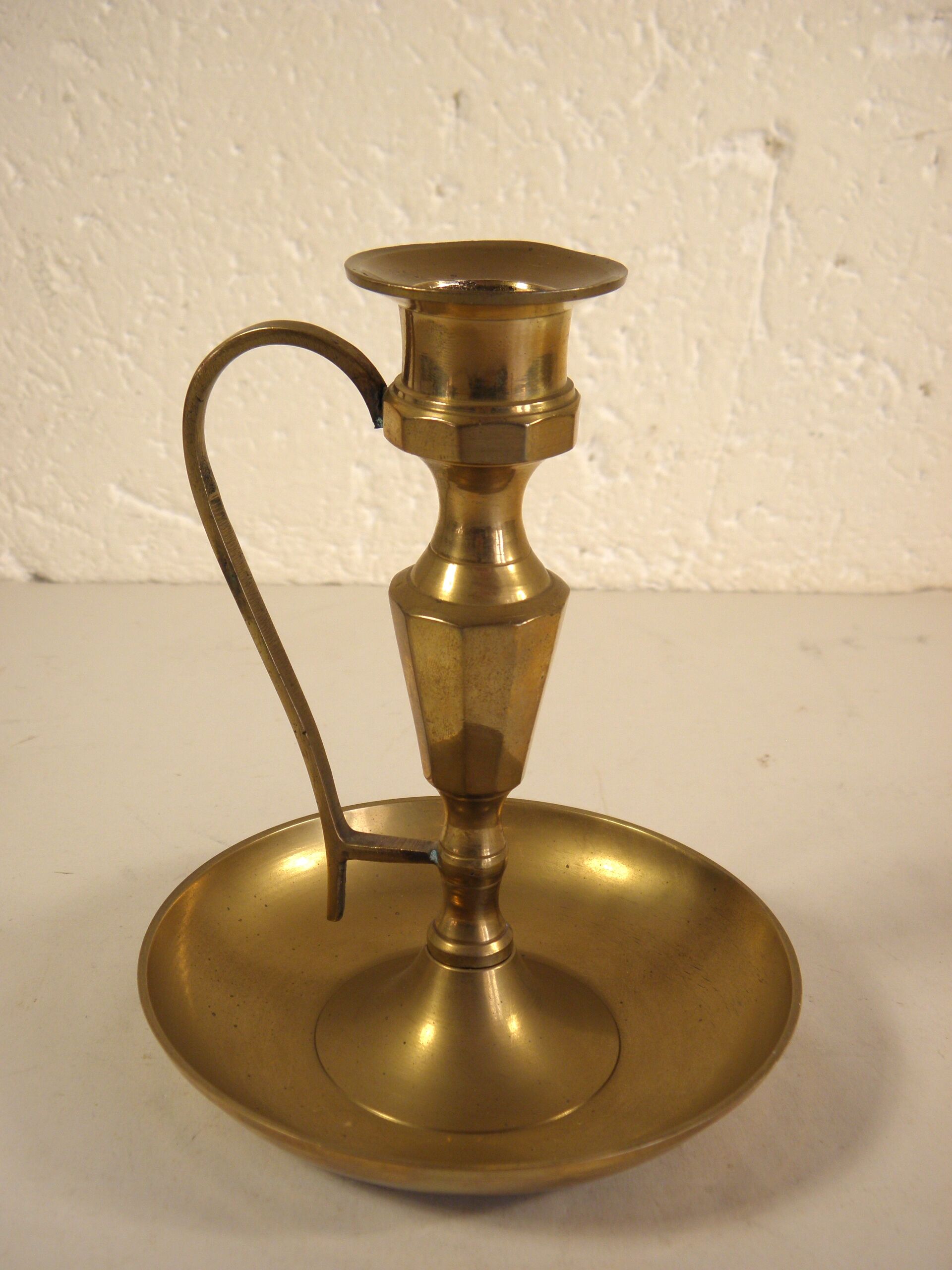 Brass candle holder 13 cm