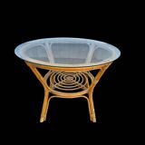 vintage wicker table