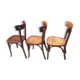 Suite de 3 chaises bistrot Fischel