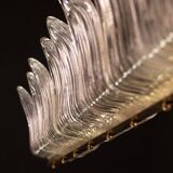 Set of 2 Luxury Large Art Decò Chandelier By Barovier e Toso, Murano Glass,